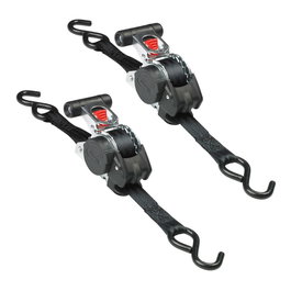 Master Lock Correas retráctiles con trinquete y ganchos S, 25 mm x 3 m, 2 uds