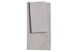 DKD Home Decor Set de 2 Salvamanteles Individuales Beige con Servilleta