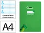 Liderpapel Cuaderno Espiral Pautaguía A4 Verde