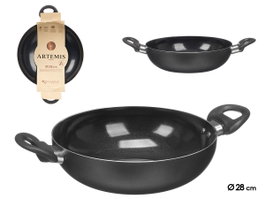 KINVARA Sartén Wok con Asas Antracita 28cm