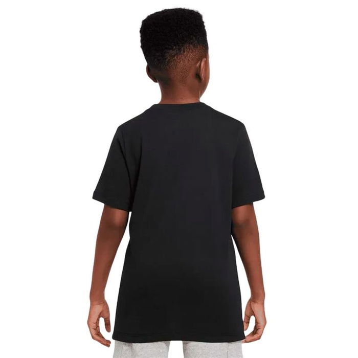 Camiseta de Manga Corta Infantil Nike Sportswear Big Negro S