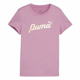 Camiseta de Manga Corta Infantil Puma Essentials+ Script Metallic G