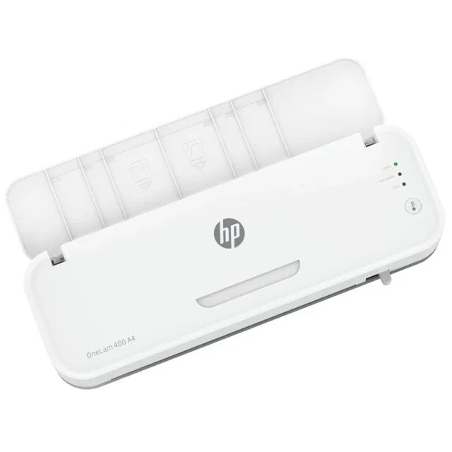 HP Laminadora Térmica HPI-3160 para Formato A4, 400 mm/min, 75-125 µm, Ancho Máx. 23 cm, Color Blanco