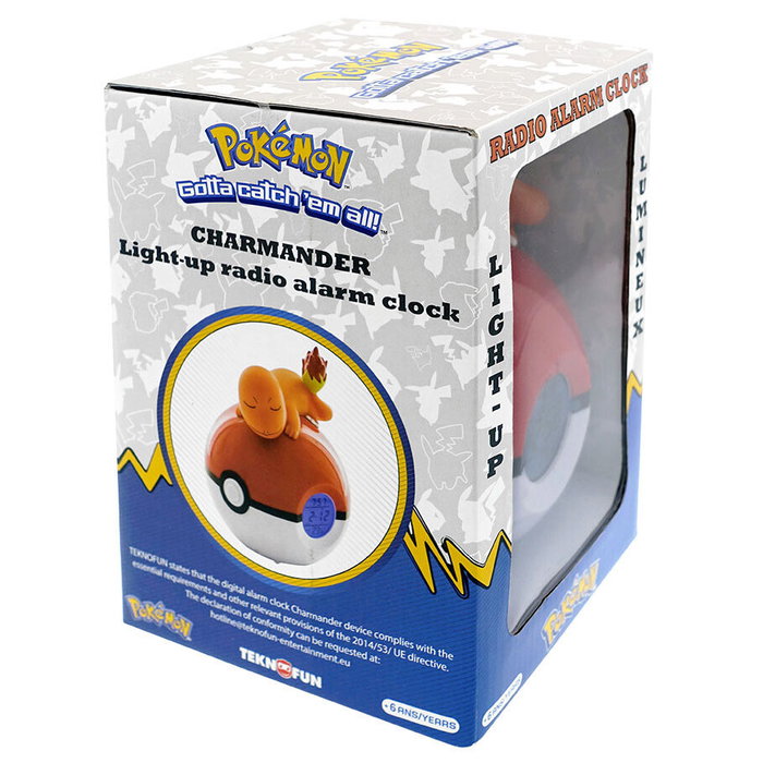 TEKNOFUN Lámpara despertador Led Charmander Pokeball Pokemon
