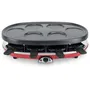 H.KOENIG RP418 Raclette para 8 personas, Plancha, Crepera y Parrilla - Rojo