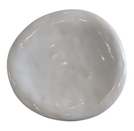 DKD Home Decor Juego de Platos de Gres Esmaltado Símil Piedra Blanco