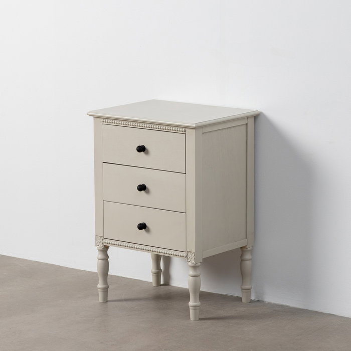 Mesita Gris Claro Dm 43 X 33 X 61 cm Mesita Gris Claro Dm 43 X 33 X 61 cm