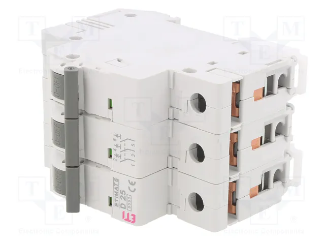 ETI POLAM ETIMAT 6 Interruptor magnetotérmico 3P 25A 6kA