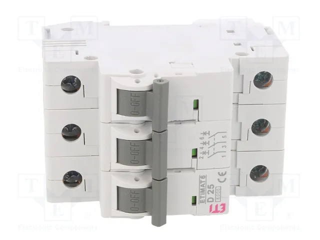 ETI POLAM ETIMAT 6 Interruptor magnetotérmico 3P 25A 6kA