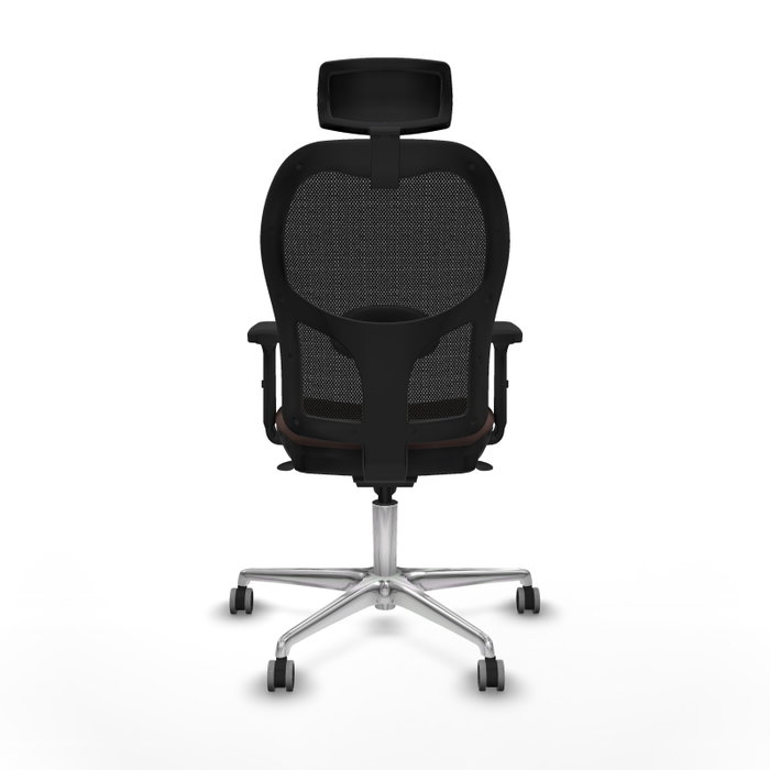 PIQUERAS Y CRESPO Silla de oficina Jorquera con mecanismo Sincro, Marrón oscuro y Negro PIQUERAS Y CRESPO Silla de oficina Jorquera con mecanismo Sincro, Marrón oscuro y Negro