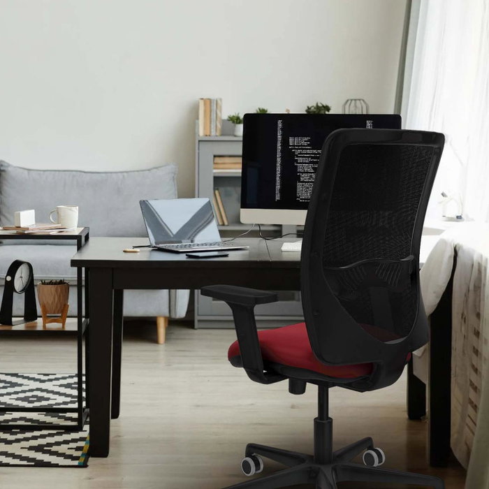 PIQUERAS Y CRESPO Silla de oficina Zulema con mecanismo Sincro/Traslack, Azul y Negro