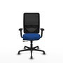 PIQUERAS Y CRESPO Silla de oficina Zulema con mecanismo Sincro/Traslack, Azul y Negro