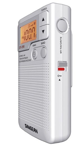 Sangean Radio digital con altavoz, autoscan y temporizador