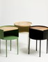 Hanah Home Mesa Lateral Espen Negra, Marco Metal 2mm, Superficie MDF 18mm, 40x40x56cm