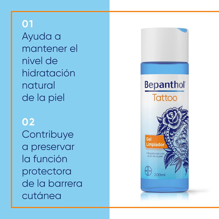 Bepanthol Tattoo Gel Limpiador 200 ml