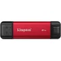 Kingston XS1000 Dual SSD Portátil 2TB - Disco Externo SSD USB-C y USB 3.2, Rojo, Velocidad 1050 MB/s (SPSD/2TB)