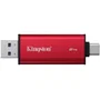 Kingston XS1000 Dual SSD Portátil 2TB - Disco Externo SSD USB-C y USB 3.2, Rojo, Velocidad 1050 MB/s (SPSD/2TB)