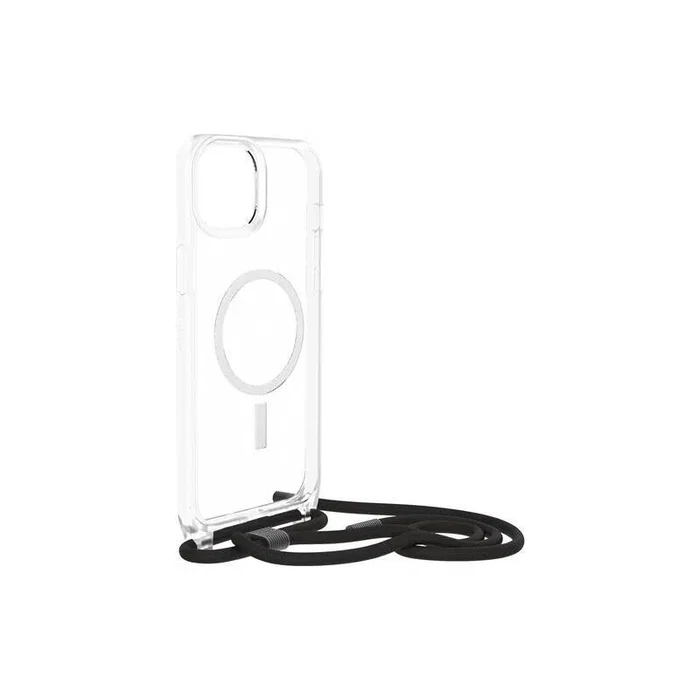 OtterBox Funda React Series Necklace con cordón y MagSafe transparente para iPhone 15 Plus / iPhone 14 Plus - Protección probada militar