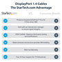 StarTech.com Cable DisplayPort 1.4 de 30 cm 8K 60Hz HDR10 (DP14VMM1F)