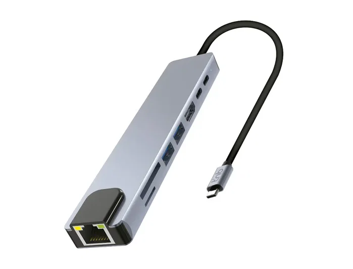 TNB hub iClick 8 en 1 USB-C Aluminio TNB hub iClick 8 en 1 USB-C Aluminio