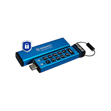 Kingston IronKey Keypad 200C 512GB AES-256 USB-C Stick