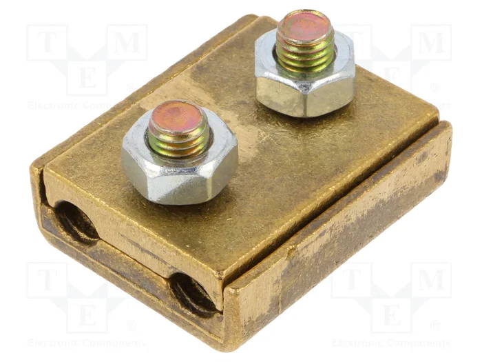 BM GROUP Conector de alimentación recto con borna de tornillo en latón BM GROUP Conector de alimentación recto con borna de tornillo en latón