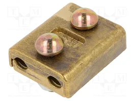 BM GROUP Conector de alimentación recto con borna de tornillo en latón