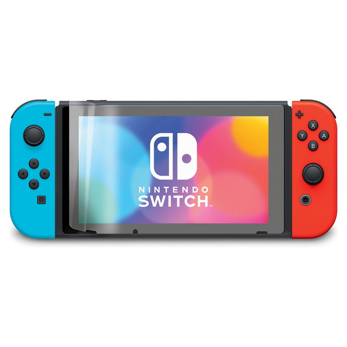 PDP 500-219-EU Protector de Pantalla Nintendo Switch y OLED Transparente - Resistente a Rayones y Roturas, Fácil Aplicación con Paño de Limpieza