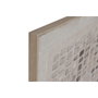 DKD Home Decor Cuadro Moderno 3D Yute y PS Beige