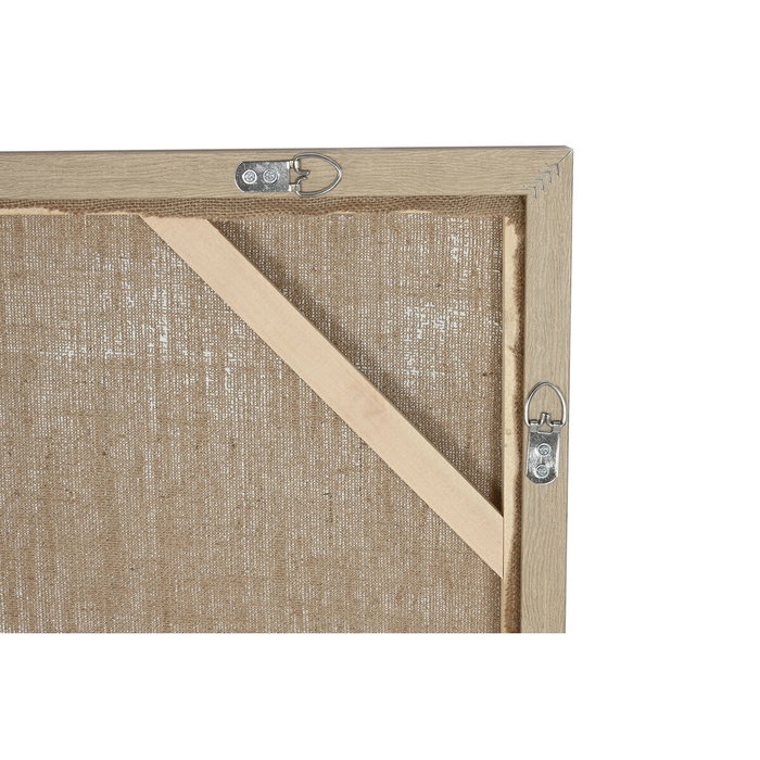 DKD Home Decor Cuadro Moderno 3D Yute y PS Beige