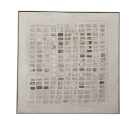 DKD Home Decor Cuadro Moderno 3D Yute y PS Beige