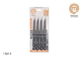 Masterchef Set de 4 Cuchillos para Carne 11cm NOIRORANGE