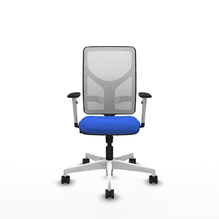 PIQUERAS Y CRESPO Silla de oficina Motilla con mecanismo Sincro, Azul y Blanco PIQUERAS Y CRESPO Silla de oficina Motilla con mecanismo Sincro, Azul y Blanco