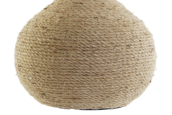 DKD Home Decor Lámpara de Sobremesa Cuerda y Gres Marrón DKD Home Decor Lámpara de Sobremesa Cuerda y Gres Marrón