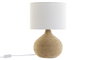 DKD Home Decor Lámpara de Sobremesa Cuerda y Gres Marrón