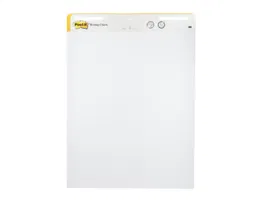 Post-it Bloc Congreso, Papel para Pizarra de Caballete, 77.5x63.5 cm, 30 Hojas, 80 g/m², Papel Liso Blanco con Adhesivo, Certificado PEFC