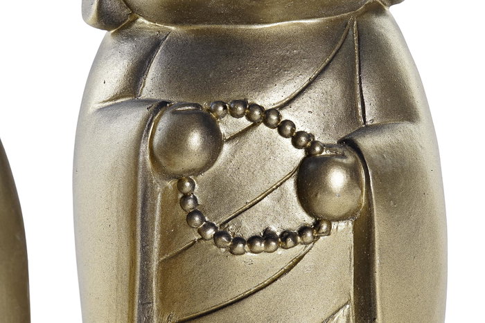 DKD Home Decor Figura Resina Monje Dorado Surtido de 6 Piezas DKD Home Decor Figura Resina Monje Dorado Surtido de 6 Piezas