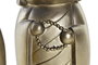 DKD Home Decor Figura Resina Monje Dorado Surtido de 6 Piezas
