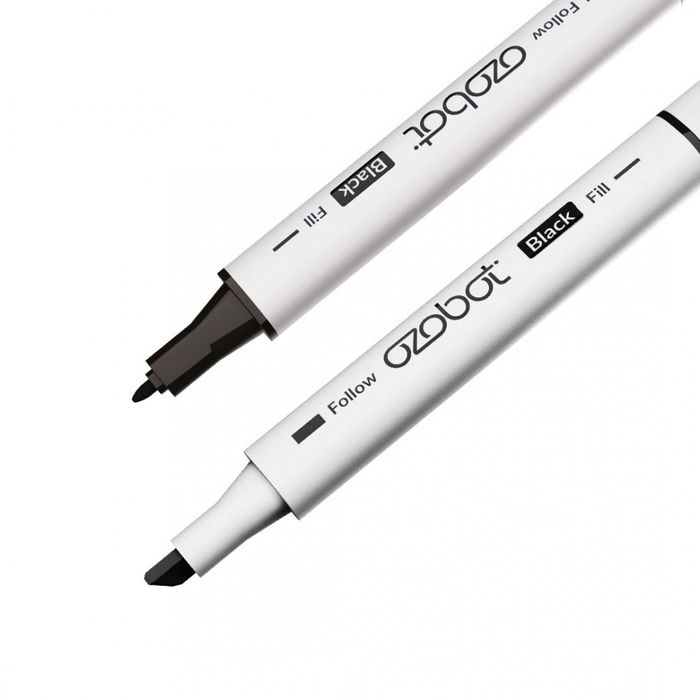 Ozobot Rotuladores Color Code Doble Punta, Set de 5 (Rojo, Azul, Verde, 2 Negros) para Programar en Papel, Ideal para Actividades STEAM Ozobot Rotuladores Color Code Doble Punta, Set de 5 (Rojo, Azul, Verde, 2 Negros) para Programar en Papel, Ideal para Actividades STEAM