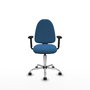 PIQUERAS Y CRESPO Silla de oficina Aýna Azul claro con mecanismo Asincro