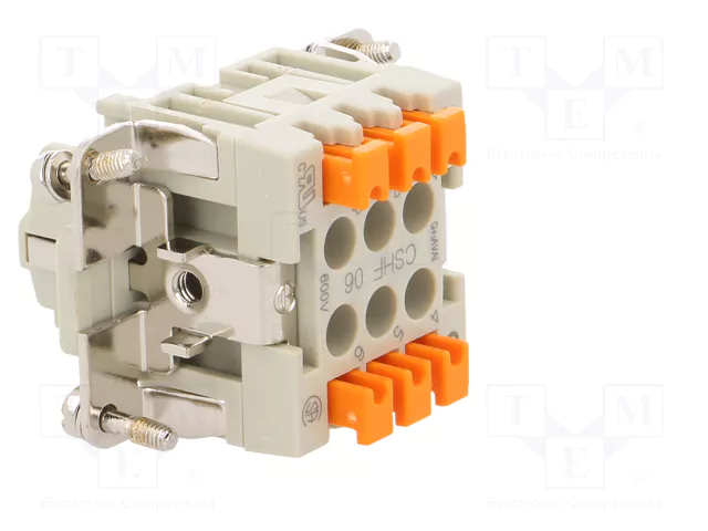 ILME CSHF 06 Conector HDC Plantilla de Contacto Hembra de 6 Pines