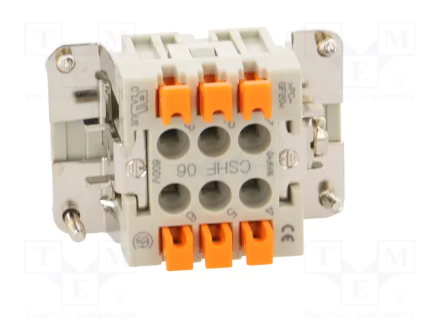 ILME CSHF 06 Conector HDC Plantilla de Contacto Hembra de 6 Pines