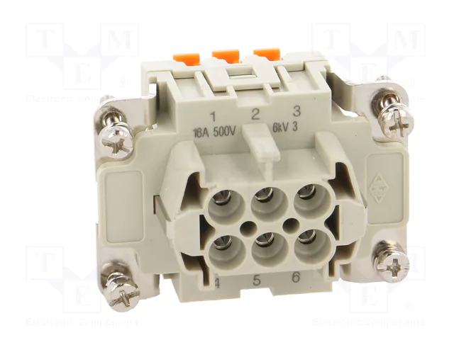 ILME CSHF 06 Conector HDC Plantilla de Contacto Hembra de 6 Pines