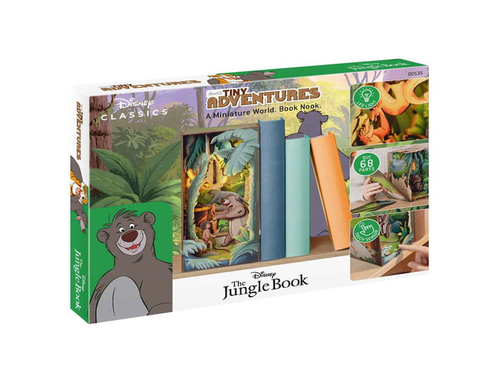 Disney Maqueta Book Nook Tiny Adventures El libro de la selva 23 cm