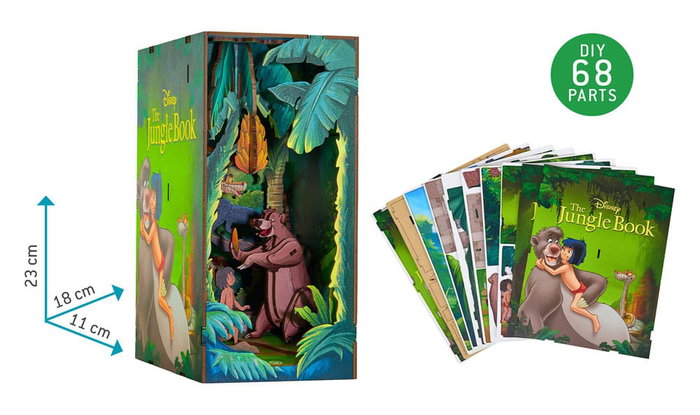Disney Maqueta Book Nook Tiny Adventures El libro de la selva 23 cm