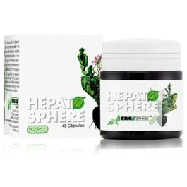 ERGONAT Hepatosphere 45 Cápsulas - Complemento alimenticio para estimular el sistema de eliminación hepático, renal e intestinal