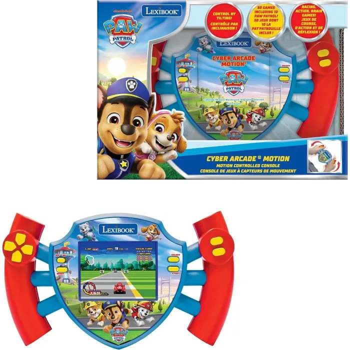 Lexibook Consola portátil Cyber Arcade Motion Patrulla Canina con control por gestos