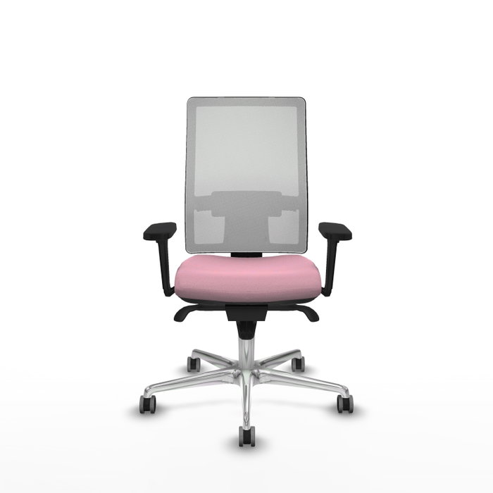 PIQUERAS Y CRESPO Silla de oficina Horna Rosa y Blanca con Brazos 3D PIQUERAS Y CRESPO Silla de oficina Horna Rosa y Blanca con Brazos 3D