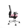 PIQUERAS Y CRESPO Silla de oficina Horna Rosa y Blanca con Brazos 3D