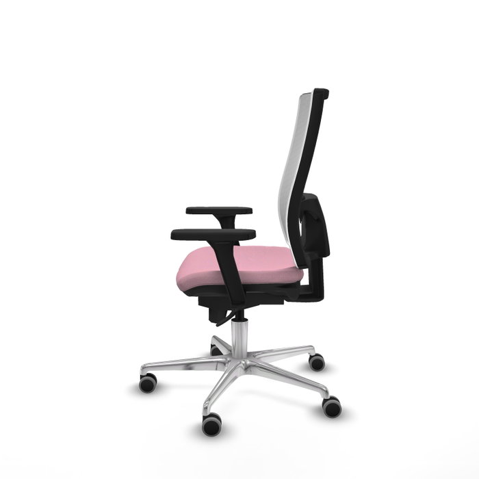 PIQUERAS Y CRESPO Silla de oficina Horna Rosa y Blanca con Brazos 3D PIQUERAS Y CRESPO Silla de oficina Horna Rosa y Blanca con Brazos 3D